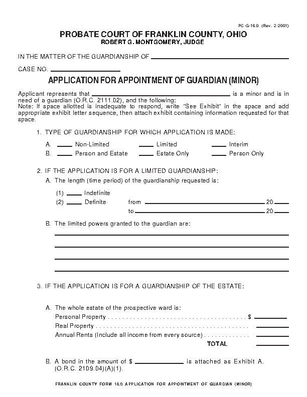 How To Get Guardianship In Ohio